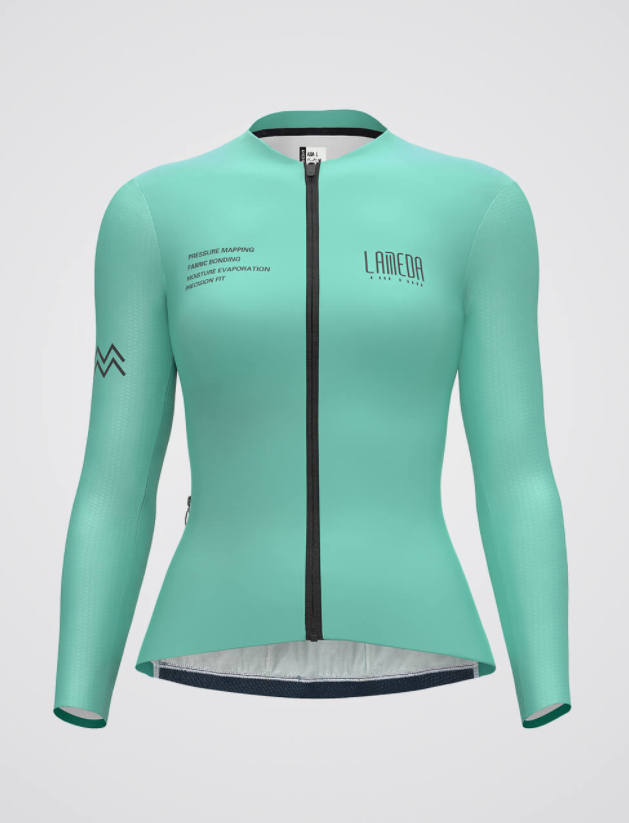 LAMEDA SPIRITED CYCLING JERSEY-Cyan Blue