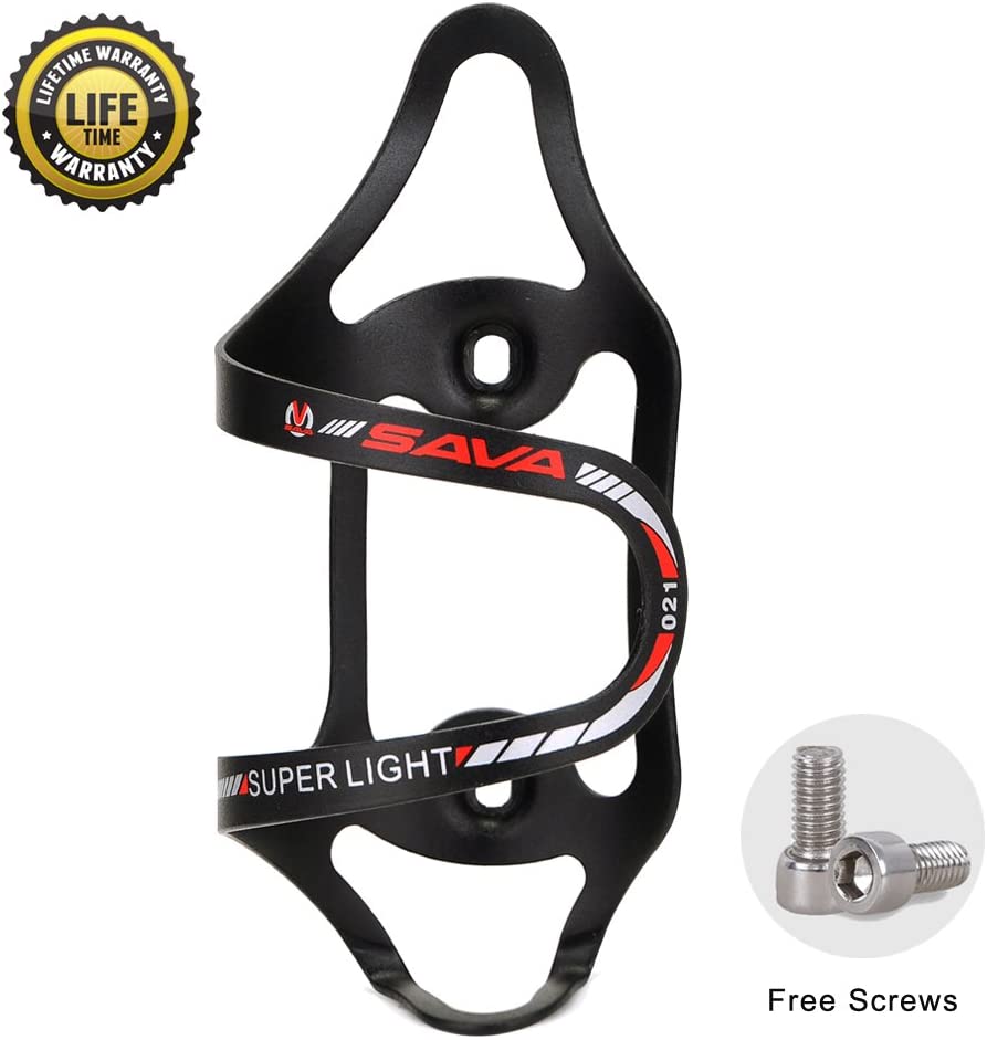 Cycling bottle holder-SAVA Bottle Holder Black/Red | Acolion 